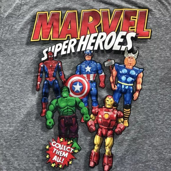 Marvel Super Heroes T-Shirt Men Size XL Disney Spiderman Captain America Thor - Picture 3 of 5